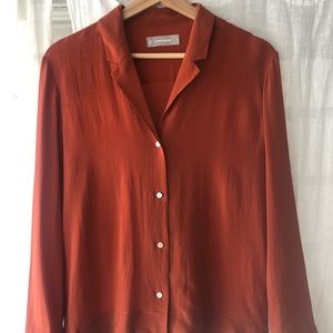 Everlane Silk Notch Blouse